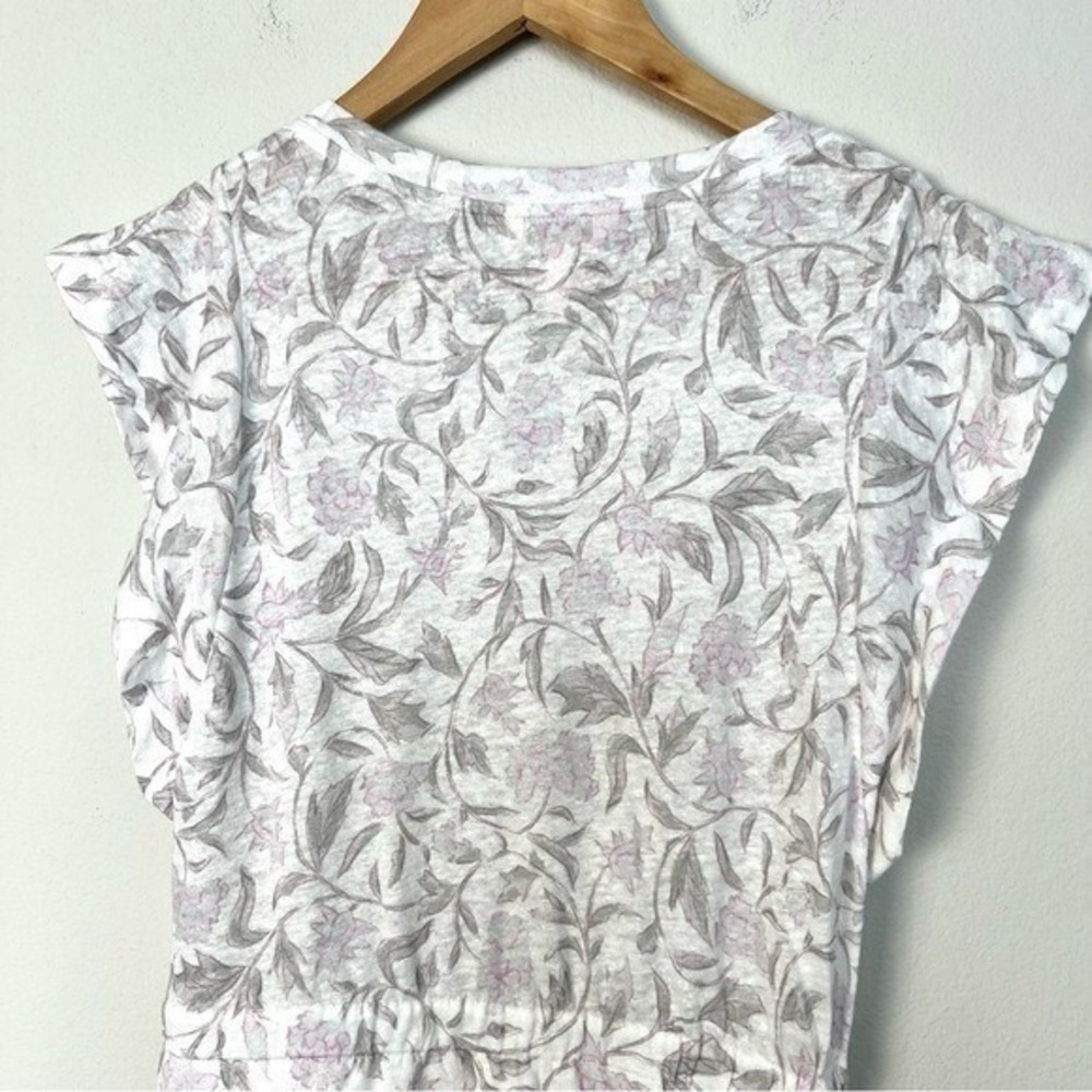 Rebecca Taylor Zadie Jersey Dress Womens Small Cottagecore Spring Feminine Linen - Picture 5 of 10
